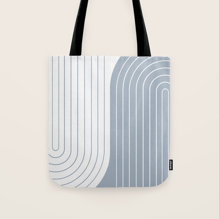 Two Tone Line Curvature LXVI Tote Bag Gallery Image 1
