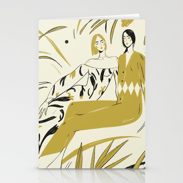 two girl  Stationery Card Gallery Image 2