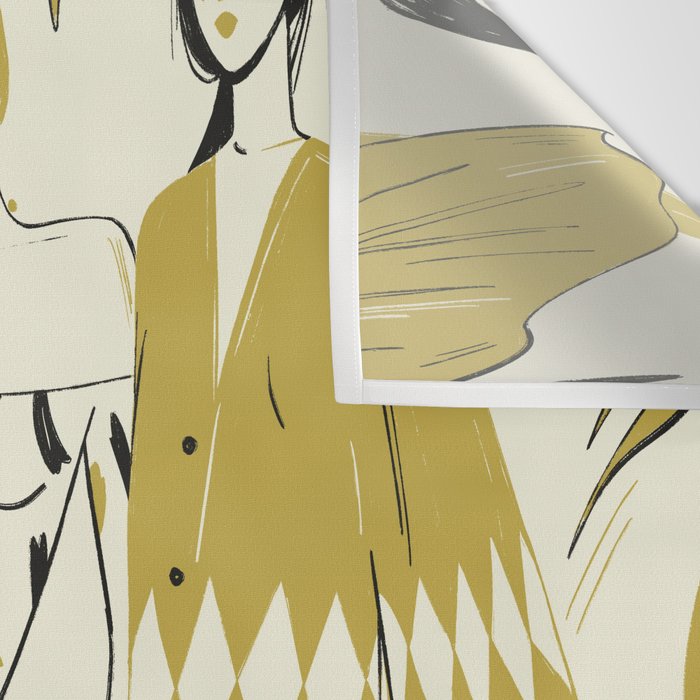 two girl  Wall Tapestry Gallery Image 3