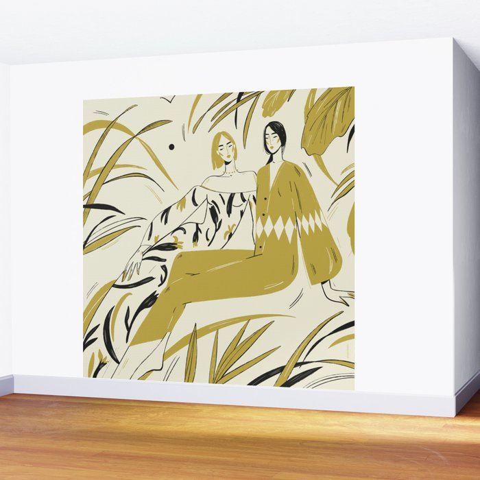 two girl  Wall Mural Gallery Image 2