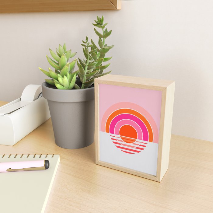 Rainbow sunset Mini Art Print Gallery Image 2