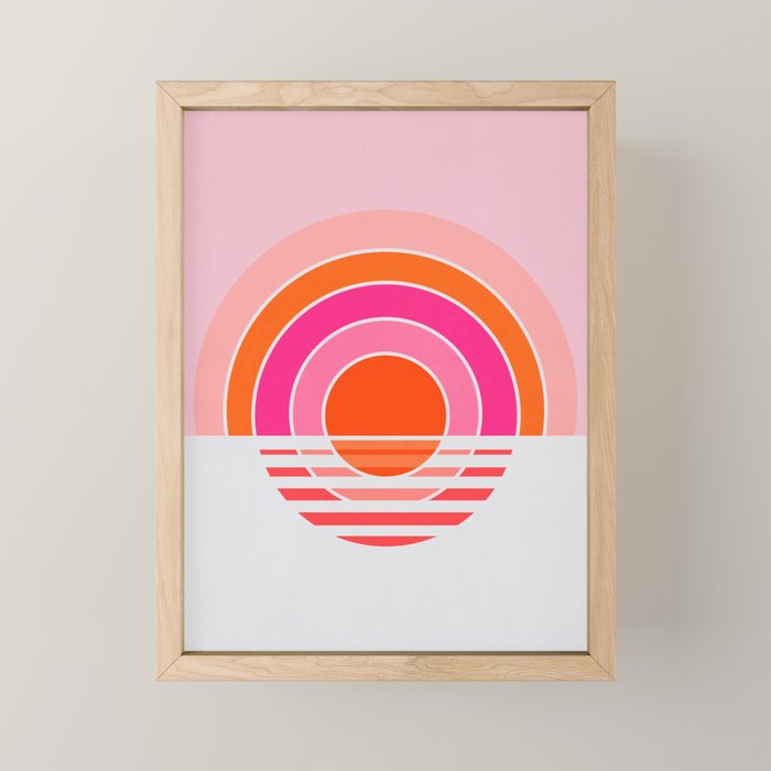 Rainbow sunset Mini Art Print Gallery Image 1