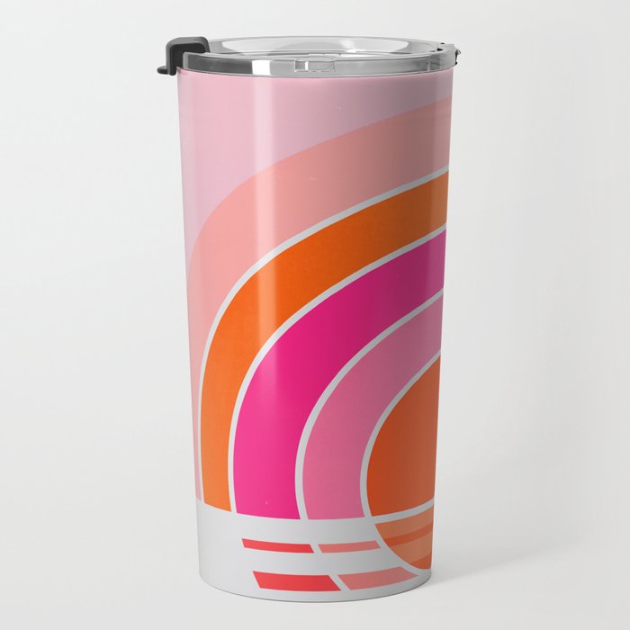 Rainbow sunset Travel Mug Gallery Image 3