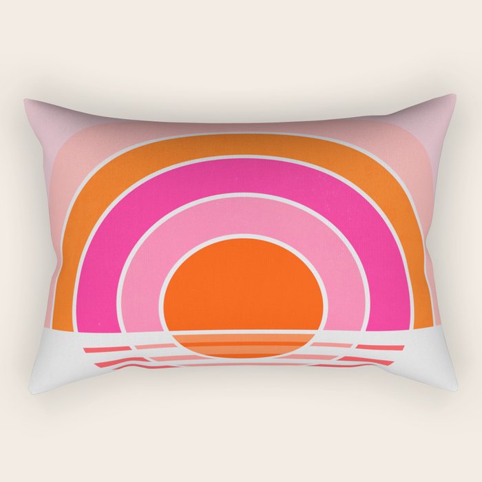 Rainbow sunset Rectangular Pillow Gallery Image 1