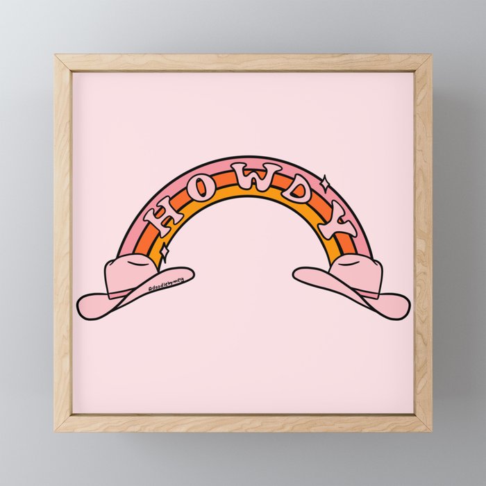 Howdy Rainbow Mini Art Print Gallery Image 1