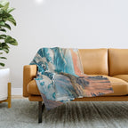 The Urge - A Contemporary Ukiyo-e Nature Landscape Throw Blanket Gallery Image 1