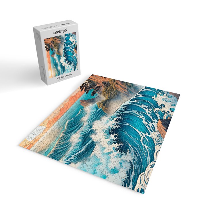 The Urge - A Contemporary Ukiyo-e Nature Landscape Jigsaw Puzzle Gallery Image 2