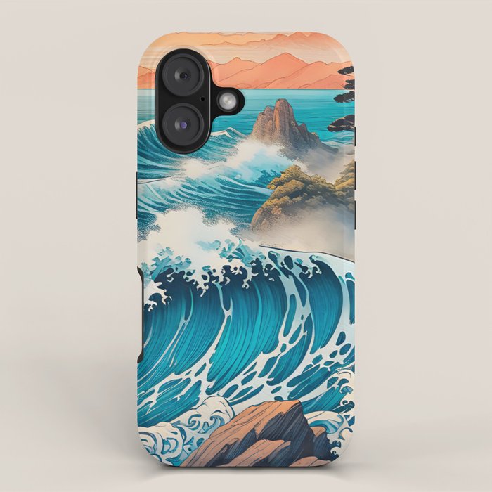 The Urge - A Contemporary Ukiyo-e Nature Landscape iPhone Case Gallery Image 1