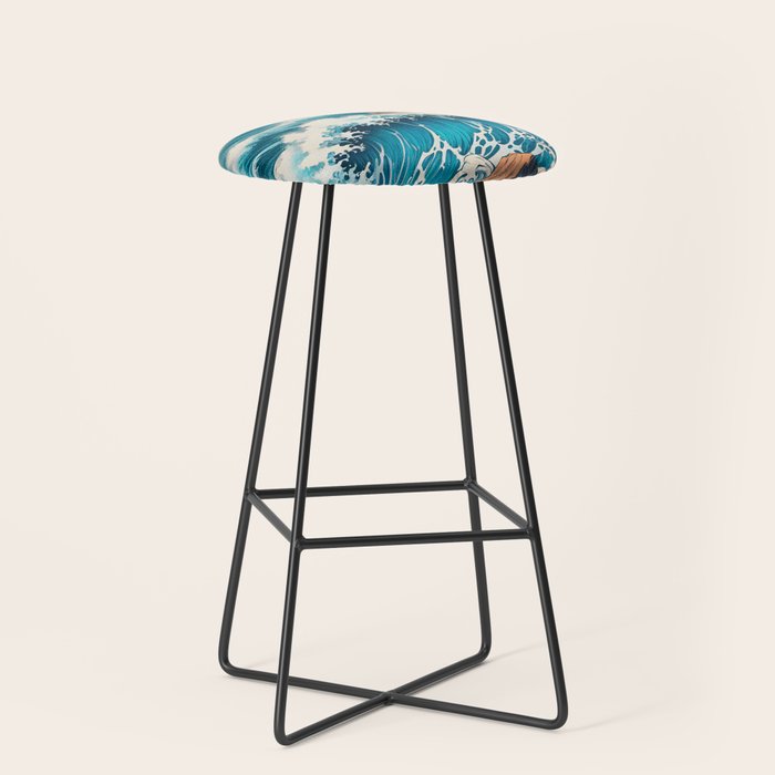 The Urge - A Contemporary Ukiyo-e Nature Landscape Stool Gallery Image 1