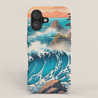 The Urge - A Contemporary Ukiyo-e Nature Landscape iPhone Case Gallery Image 1