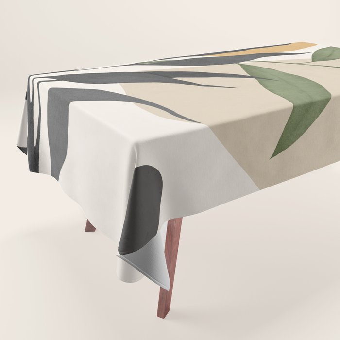 Abstract Art Tropical Leaves 74 Tablecloth Gallery Image 1