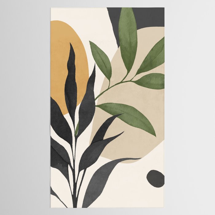 Abstract Art Tropical Leaves 74 Tablecloth Gallery Image 2