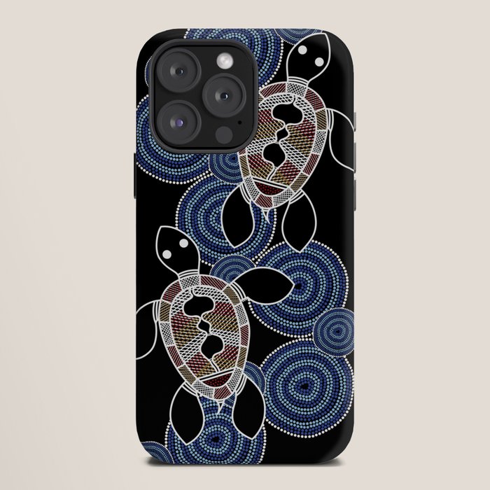 Authentic Aboriginal Art - Sea Turtles 2 iPhone Case Gallery Image 12