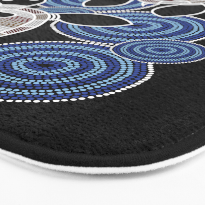 Authentic Aboriginal Art - Sea Turtles 2 Bath Mat Gallery Image 3