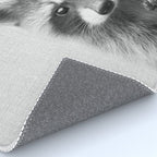 Raccoon - Black & White Rug Gallery Image 4