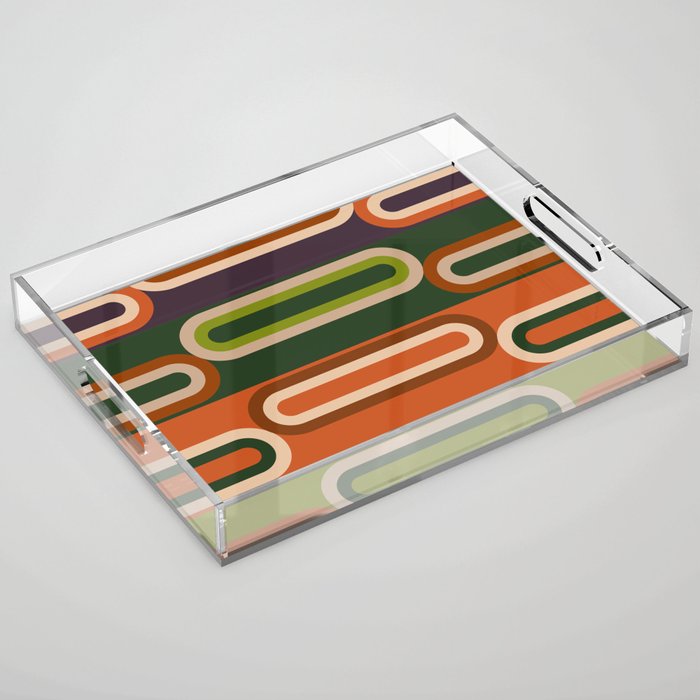 Mid Century Modern Geometry Acrylic Tray Gallery Image 1