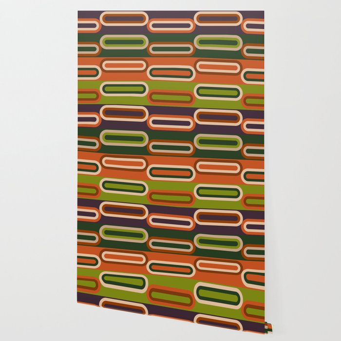 Mid Century Modern Geometry Wallpaper Gallery Image 2