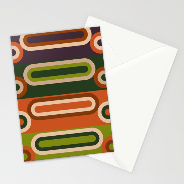 Mid Century Modern Geometry Stationery Card Gallery Image 2