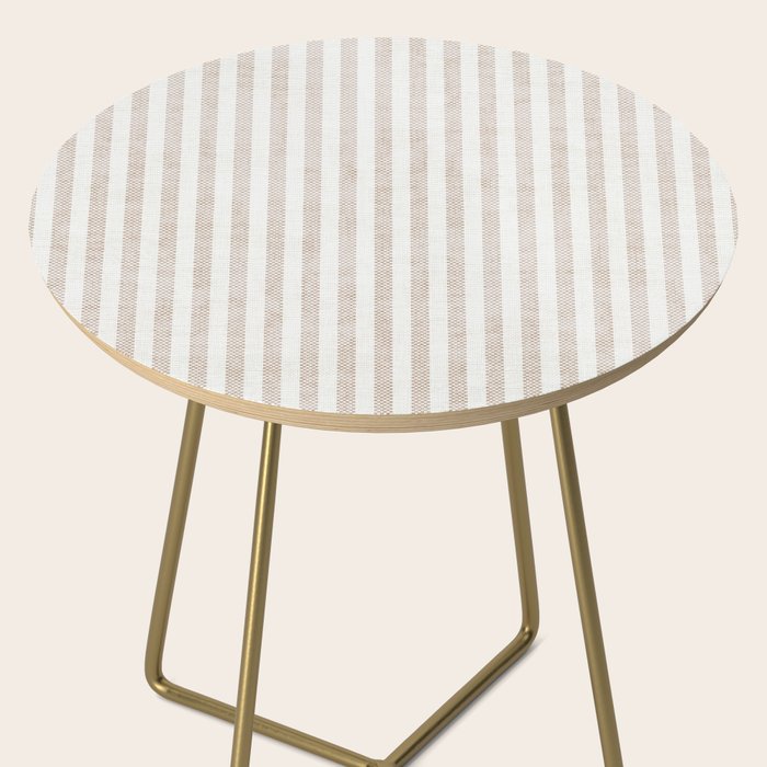  AEGEAN WIDE TICKING STRIPE JUTE Side Table Gallery Image 2