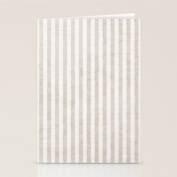  AEGEAN WIDE TICKING STRIPE JUTE Stationery Card Gallery Image 1