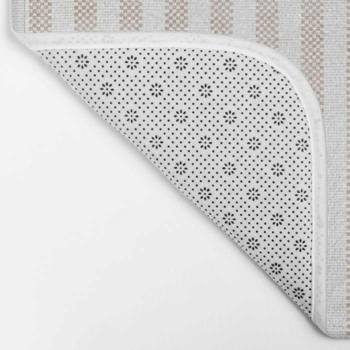  AEGEAN WIDE TICKING STRIPE JUTE Bath Mat Gallery Image 2