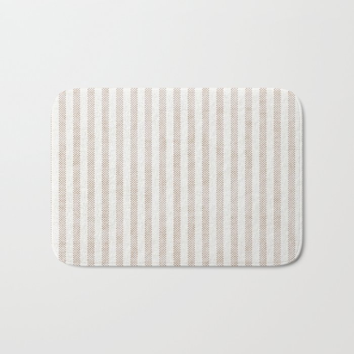  AEGEAN WIDE TICKING STRIPE JUTE Bath Mat Gallery Image 1