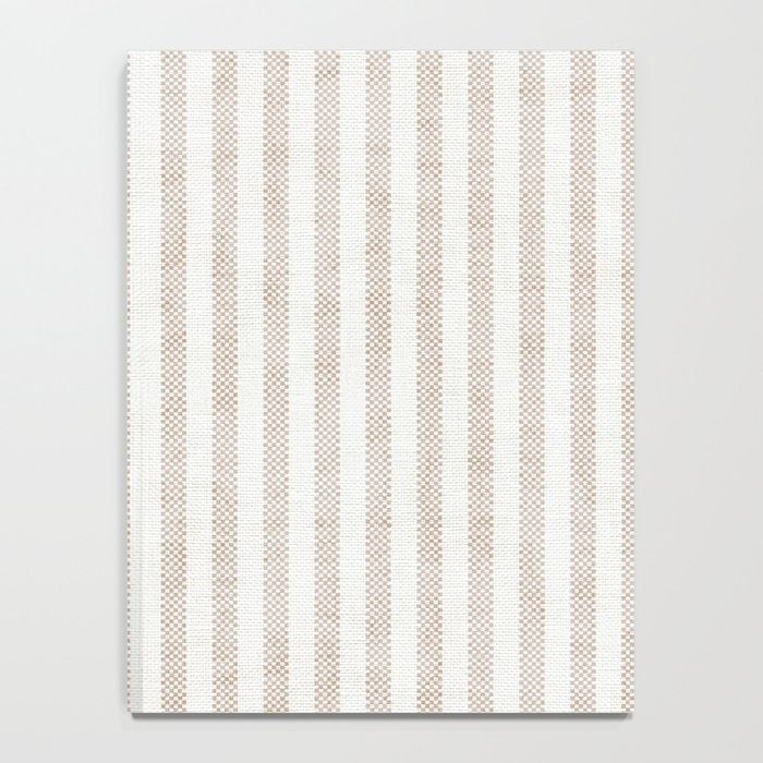 AEGEAN WIDE TICKING STRIPE JUTE Notebook Gallery Image 4