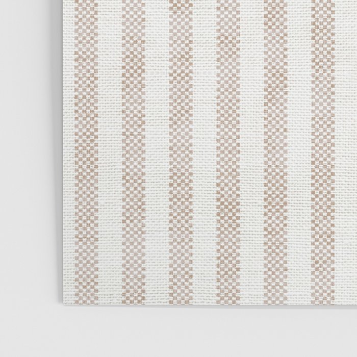  AEGEAN WIDE TICKING STRIPE JUTE Poster Gallery Image 3