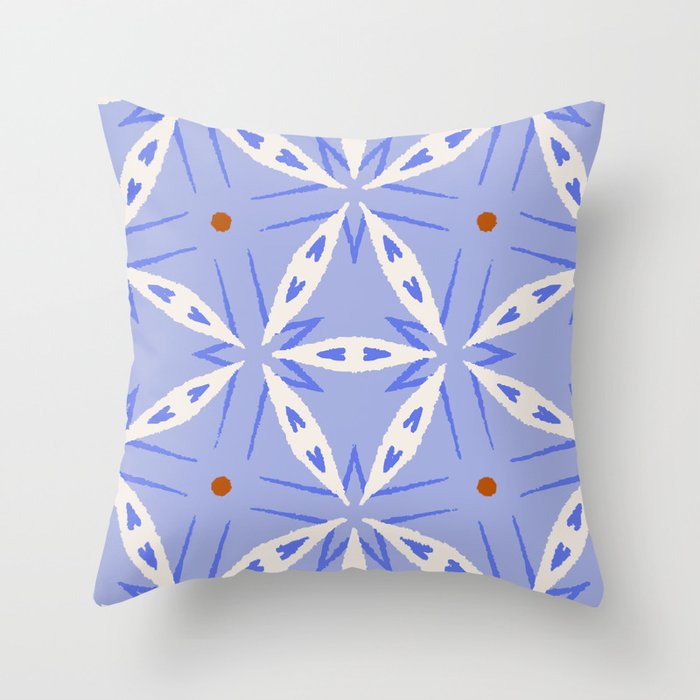 Rustic Mediterranean Mosaic Tiles Throw Pillow Gallery Image 6