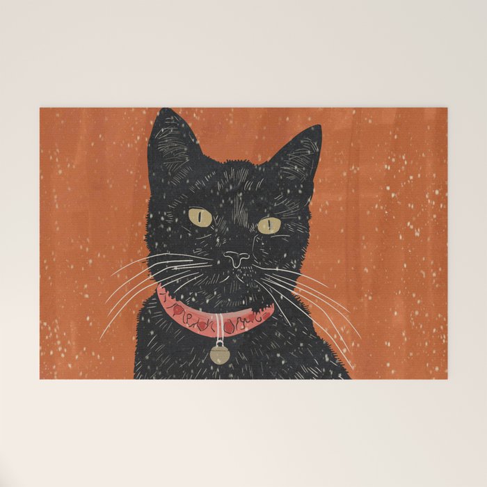 Black Cat 9 Welcome Mat Gallery Image 1