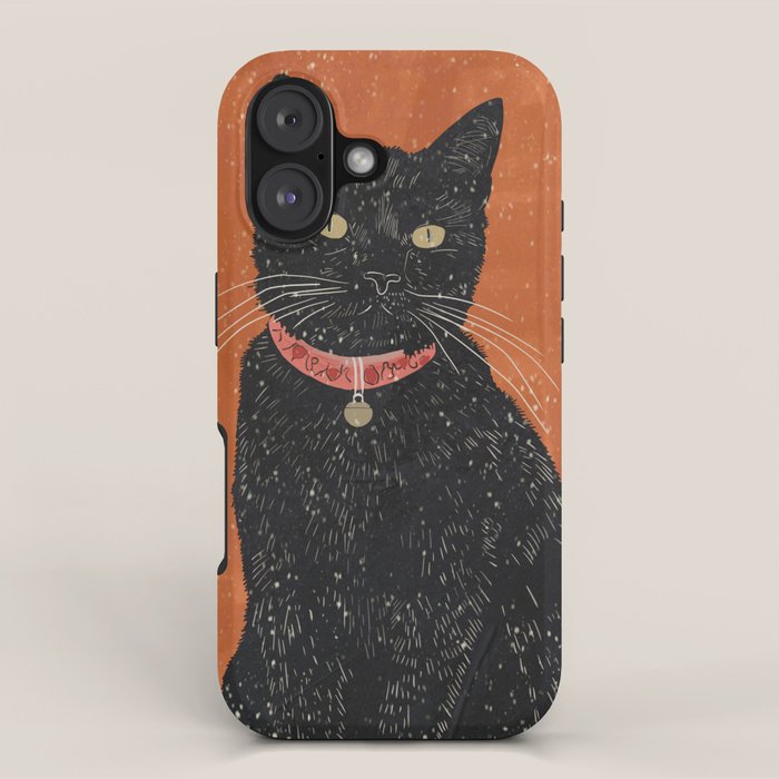Black Cat 9 iPhone Case Gallery Image 1