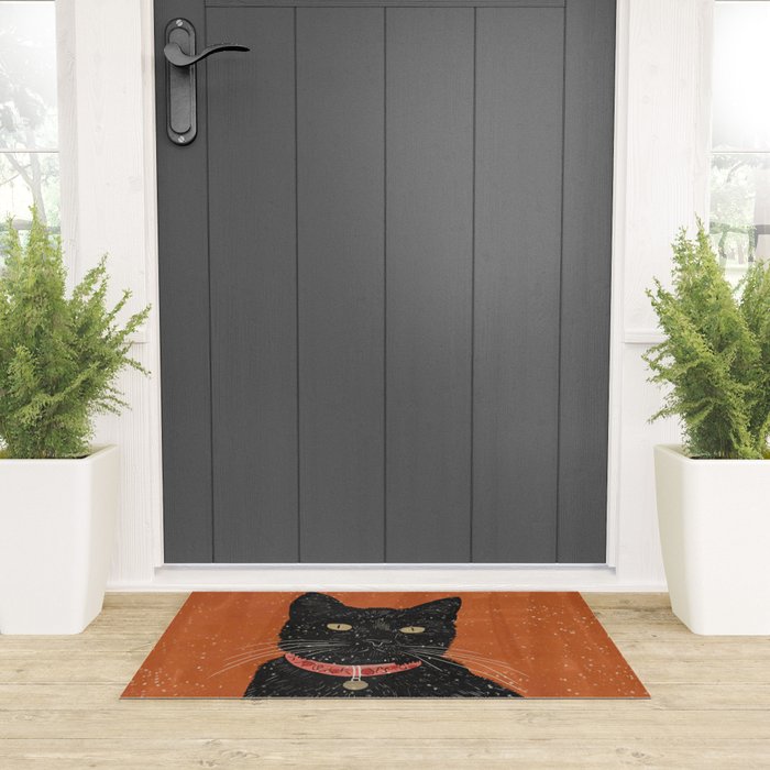 Black Cat 9 Welcome Mat Gallery Image 3