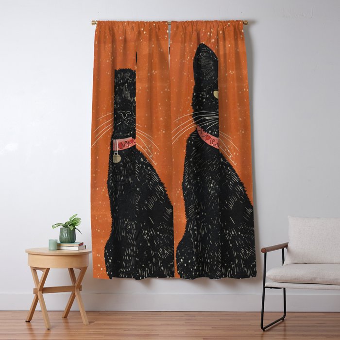 Black Cat 9 Window Curtain Gallery Image 5
