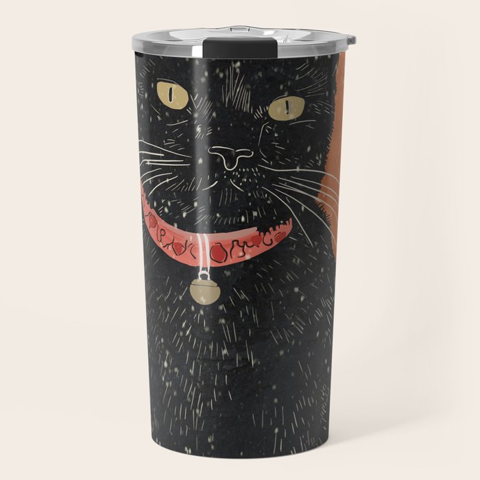 Black Cat 9 Travel Mug Gallery Image 1