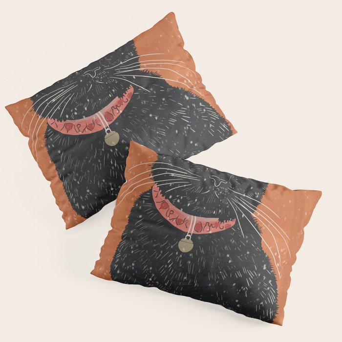 Black Cat 9 Pillow Sham Gallery Image 1