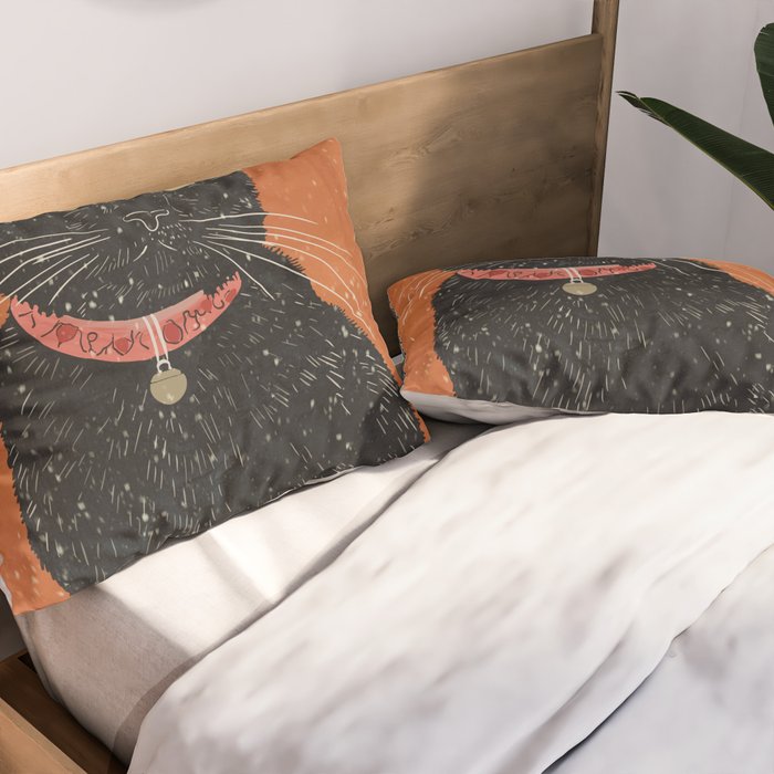 Black Cat 9 Pillow Sham Gallery Image 2