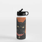 Black Cat 9 Water Bottle Gallery Image 1