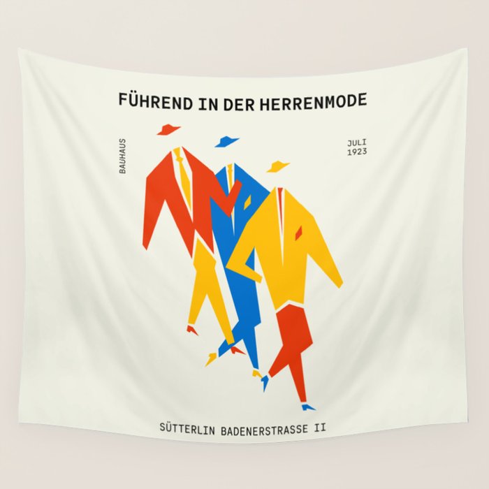Men | Bauhaus IV: Off-White Edition Wall Tapestry Gallery Image 1