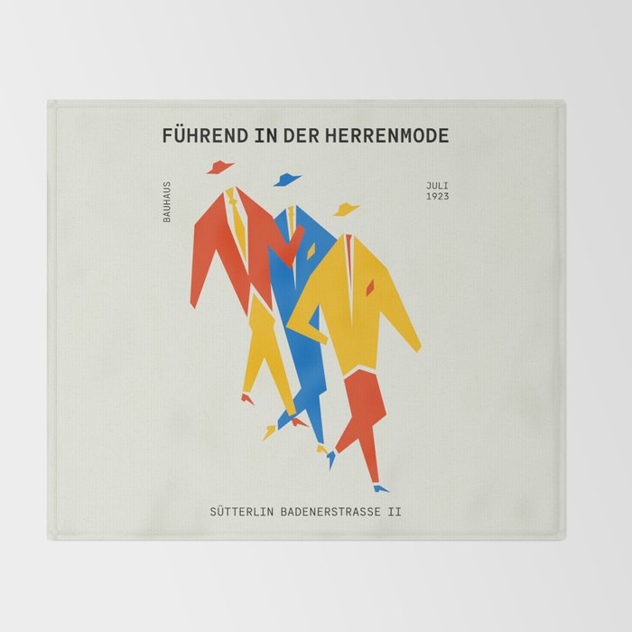Men | Bauhaus IV: Off-White Edition Throw Blanket Gallery Image 2