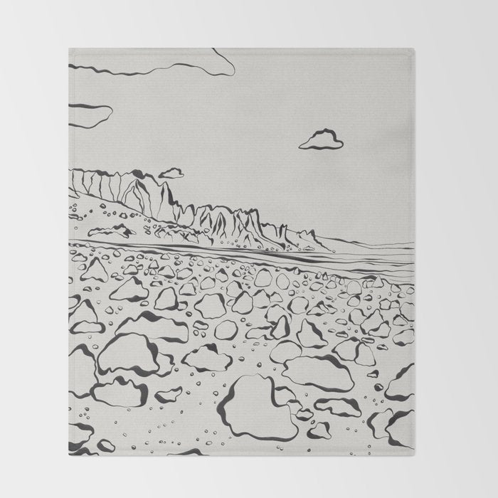 Rocky Desert Throw Blanket Gallery Image 2