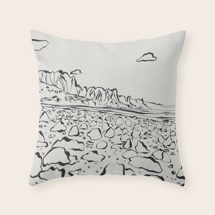 Rocky Desert Throw Pillow Gallery Image 1