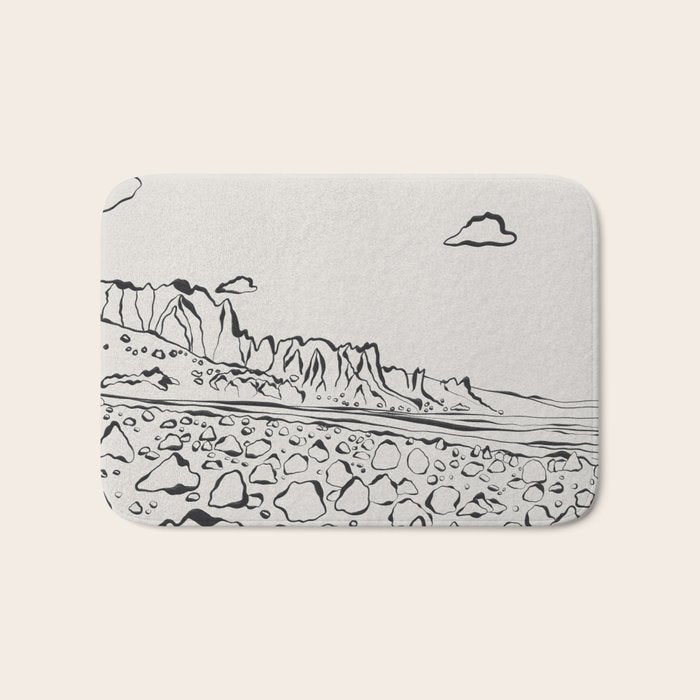 Rocky Desert Bath Mat Gallery Image 1