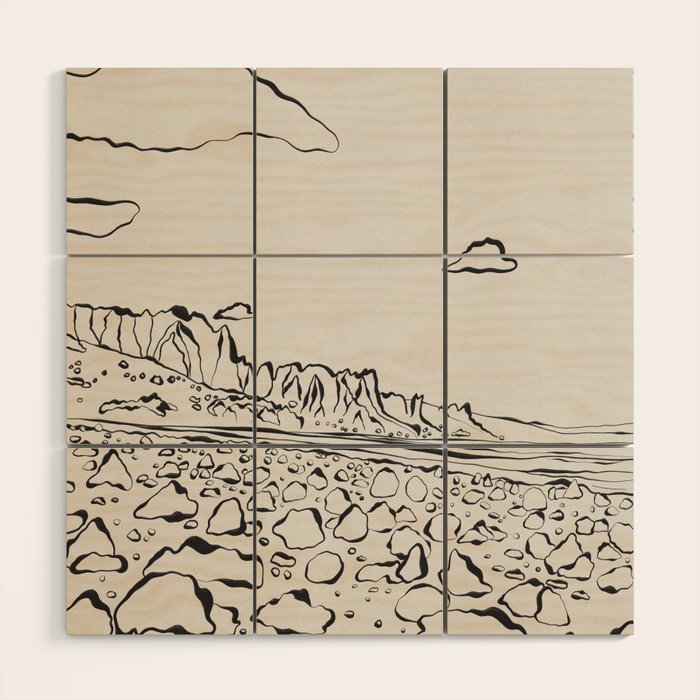 Rocky Desert Wood Wall Art Gallery Image 1