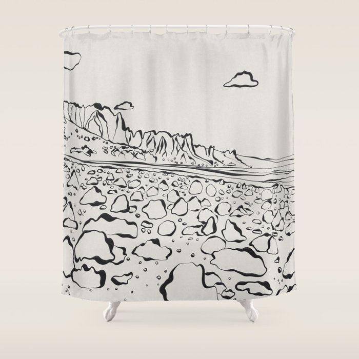 Rocky Desert Shower Curtain Gallery Image 1