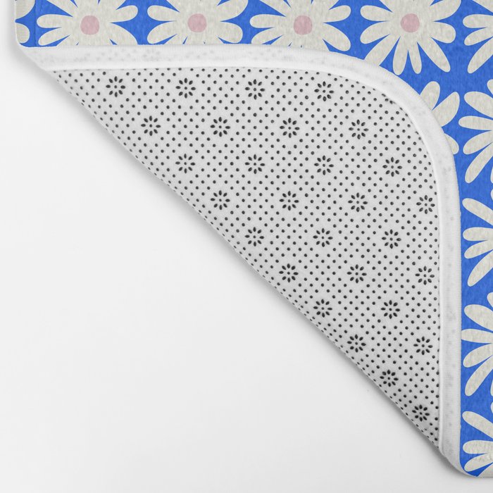Daisies in Blue Bath Mat Gallery Image 2