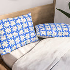 Daisies in Blue Pillow Sham Gallery Image 2