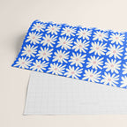 Daisies in Blue Wrapping Paper Gallery Image 2