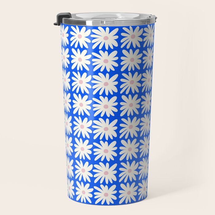 Daisies in Blue Travel Mug Gallery Image 3
