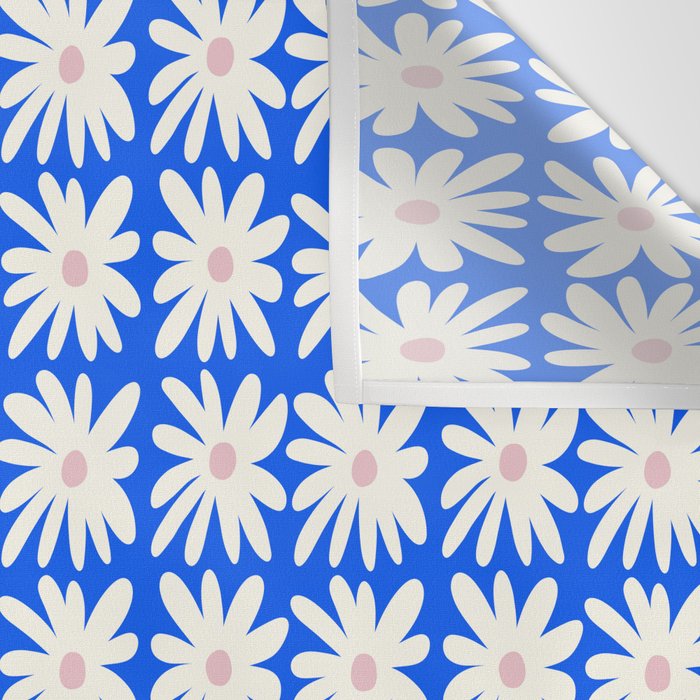 Daisies in Blue Wall Tapestry Gallery Image 3