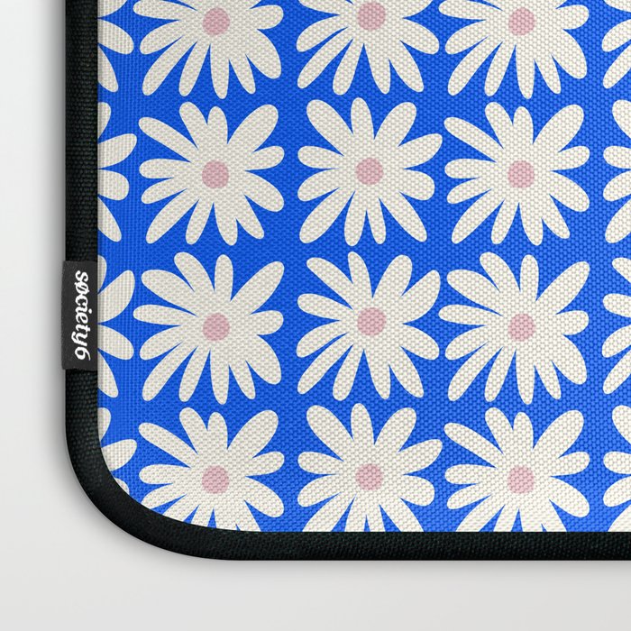 Daisies in Blue Laptop Sleeve Gallery Image 3